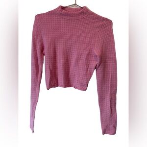 La Hearts Light Pink Textured Knit Top